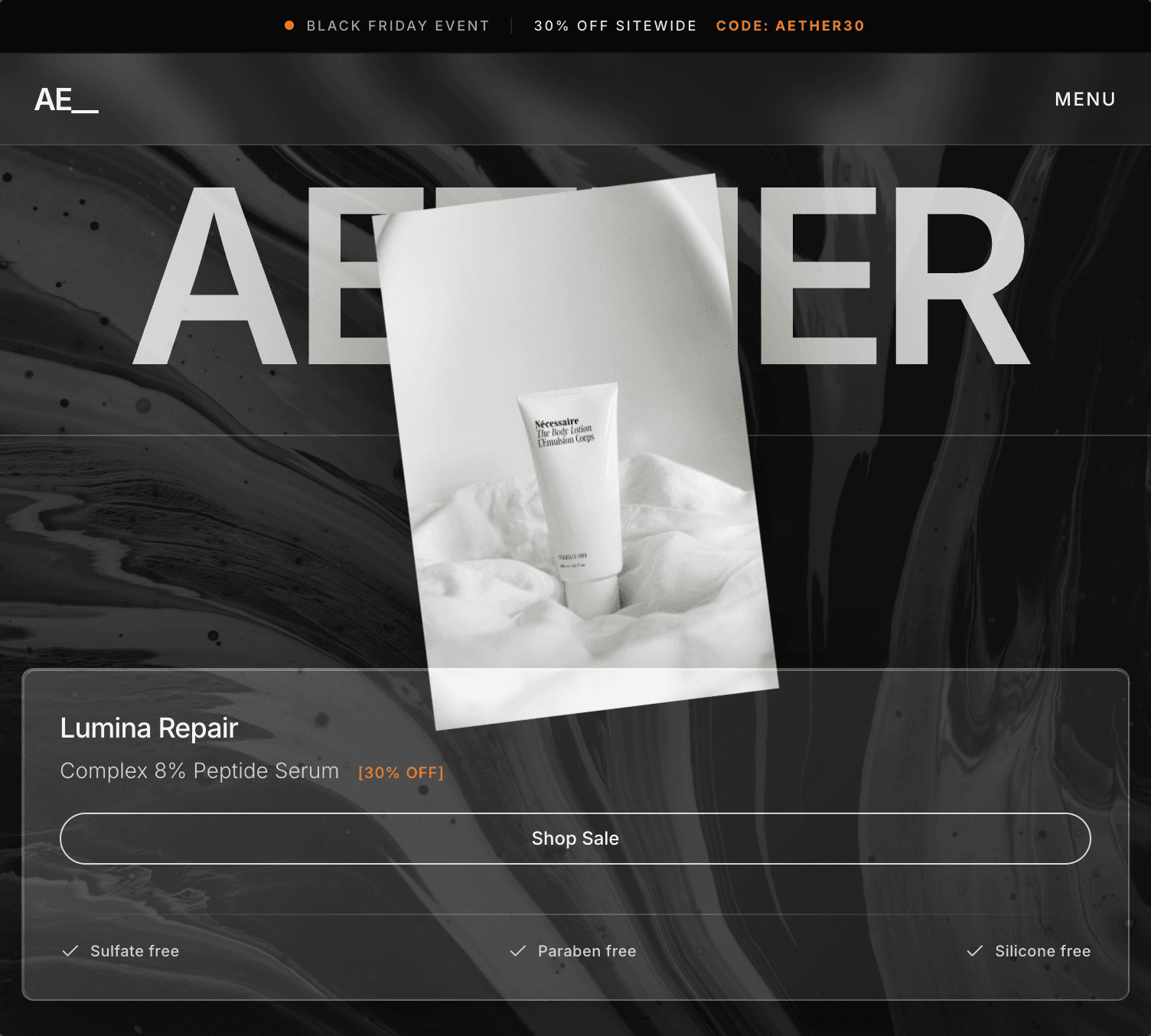AETHER — Advanced Skincare